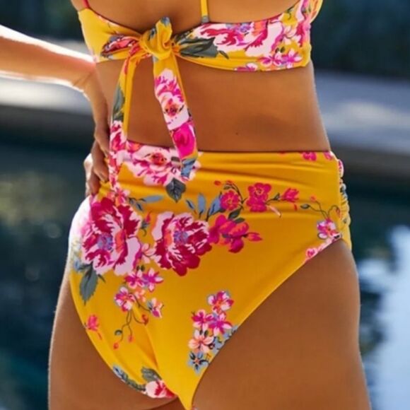 Maaji Bouquet BAILEY Floral Reversible Bikini Bottom Nwt Xl - Picture 1 of 12